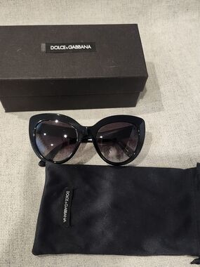 Dolce & Gabbana Black  Cat-Eye Sunglasses